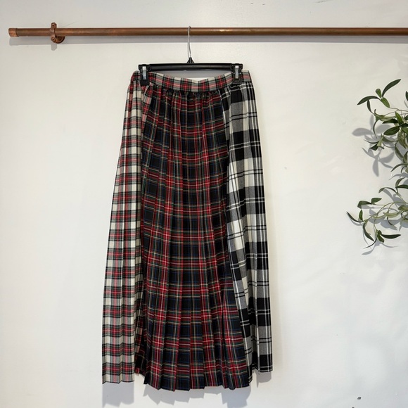 Hunter Bell Harlan Midi Skirt Mixed Plaid - Picture 9 of 10